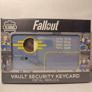 Fallout Vault Security Card Metal Official Bethesda Limited Edition Item